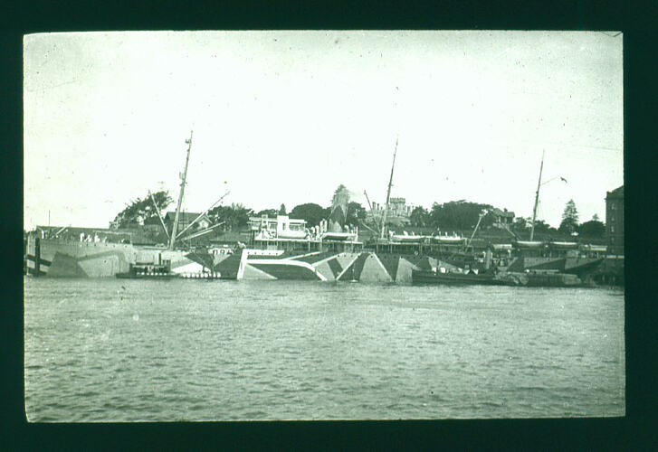Lantern Slide - Camouflage, Sydney, 1916