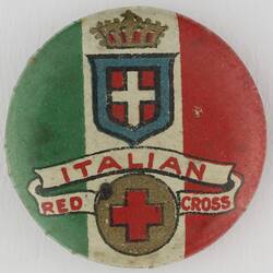 Badge - 'Italian Red Cross', World War I, 1916-1919