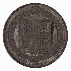 Coin - Shilling, Queen Victoria, Great Britain, 1890
