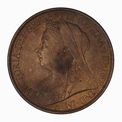 Coin - Penny, Queen Victoria, Great Britain, 1901 (Obverse)