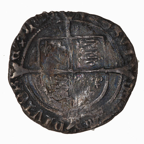 Coin - Groat, Henry VIII, England, Great Britain, 1526 - 1544 (Reverse)