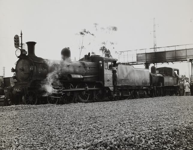 Photograph - Massey Ferguson, Railway Shunting Steam Engine, Sunshine Factory, Victoria, 1960s