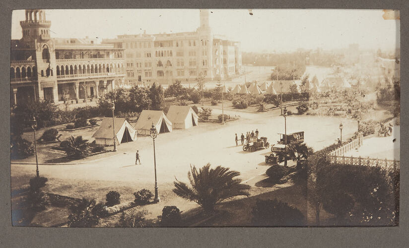 Photograph - World War I, Military Tents at Heliopolis Palace Hotel, Egypt, 1915-1917