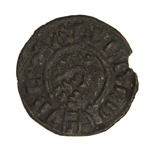 Coin - Penny, Alfred the Great, Wessex, England, circa 872 AD (Obverse)