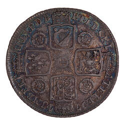 Coin - Shilling, George II, Great Britain, 1743 (Reverse)
