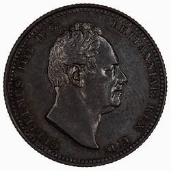 Coin - Shilling, William IV, Great Britain, 1835 (Obverse)