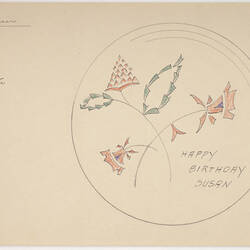 Cake Design - Karl Muffler, 'Happy Birthday Susan', 1930s-1950s