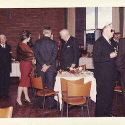 Photograph - Kodak Australasia Pty Ltd, Prime Minister Robert Menzies, Executives and Guests at the Reception of the Official Opening of the Kodak Factory, Coburg, 1961