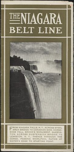 Leaflet - 'The Niagra Belt Line', 1911