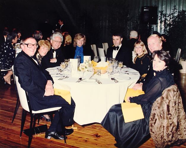 Photograph - Dining, At Home to Ken Christian and John Elden, Royal Exhibition Building, 18 May 1985