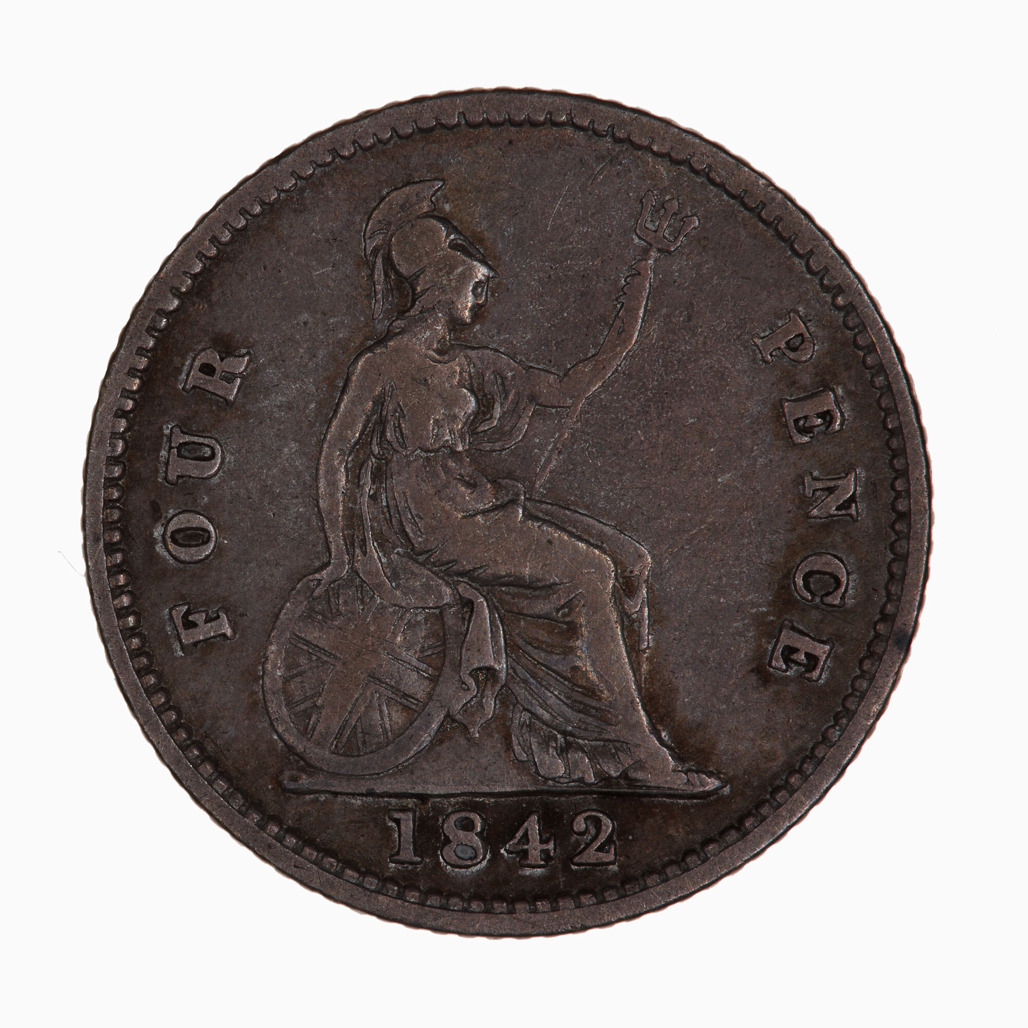 Coin Groat Queen Victoria Great Britain 1842