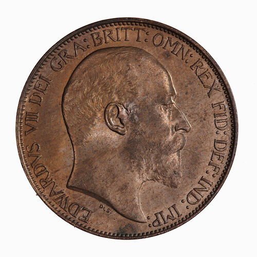Coin - Halfpenny, Edward VII, Great Britain, 1903 (Obverse)