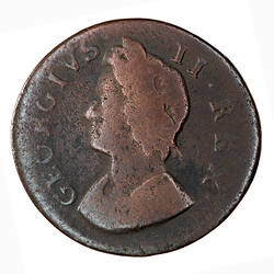 Coin - Farthing, George II, Great Britain, 1739 (Obverse)