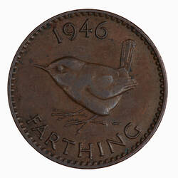 Coin - Farthing, George VI, Great Britain, 1946 (Reverse)