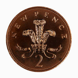 Proof Coin - 2 Pence, Great Britain, 1973 (Reverse)