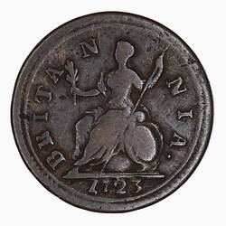 Coin - Farthing, George I, Great Britain, 1723 (Reverse)