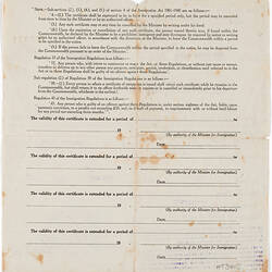 Certificate of Exemption - Zofia Antoniszyn