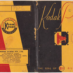 Photograph Folder - Kodak, circa 1920