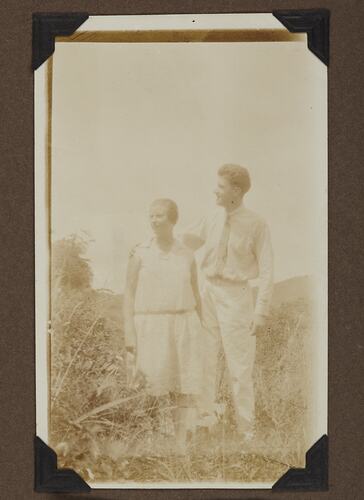 Portrait of a Man & Woman in the Landscape, England, circa 1928