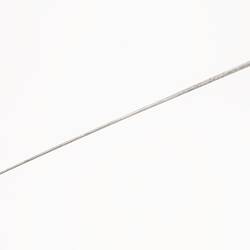 Long, sharp, silver, narrow skinny metal spike.