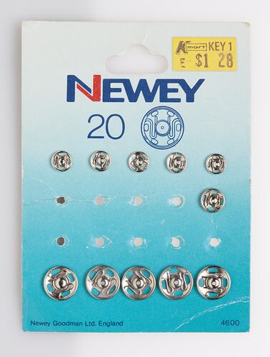Press Studs - Newey, circa 1957