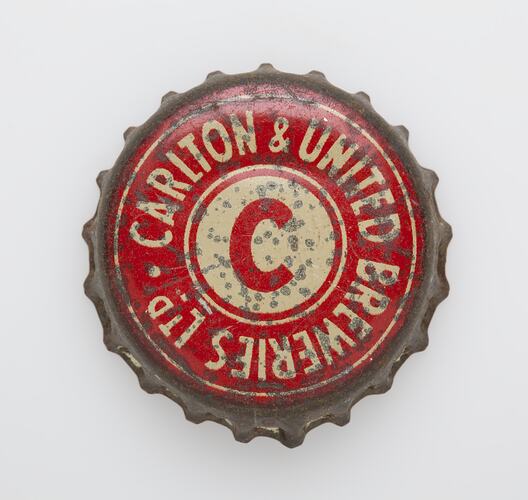 Old rusted Beer bottle top