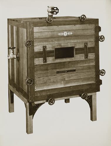 Photograph - Schumacher Mill Furnishing Works, Cubic Meter Stand, Port Melbourne, Victoria, 1942