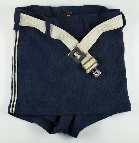 Bathing Costume - Myer, Wool, Blue, circa 1935