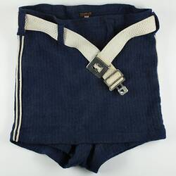 Bathing Costume - Myer, Wool, Blue, circa 1935