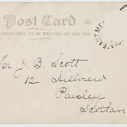 Postcard - Exhibition Building, Melbourne, To J. B. Scott from Marion Flinn, Melbourne, 24 May 1904