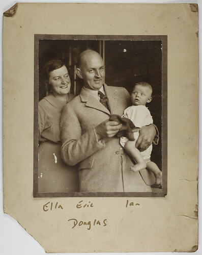 Photograph - Eric Douglas and Family, Melbourne, circa 1937