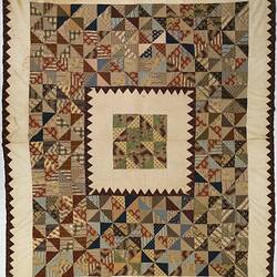 Quilt - Isabella Spence, Patchwork, Scotland, 1840s-1850s