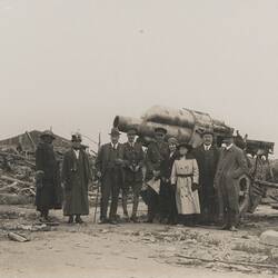 Photograph - 'Captured German Howitzer Near Passchendale', Belgium, circa 1918