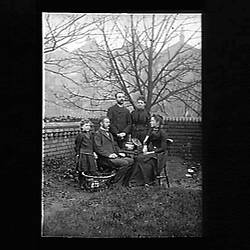 Glass Negative - Beckett Family, London, 1891