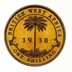 Proof Coin - 1 Shilling, British West Africa, 1938