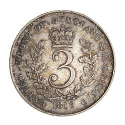 Coin - 3 Guilders, Essequibo & Demerary, 1816