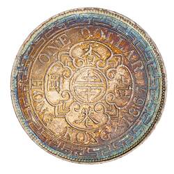 Coin - 1 Dollar, Hong Kong, 1867