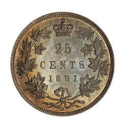 Specimen Coin - 25 Cents, Canada, 1881