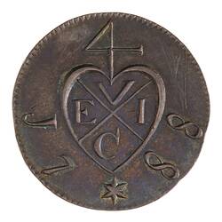 Coin - 1/2 Dollar, Penang, 1788