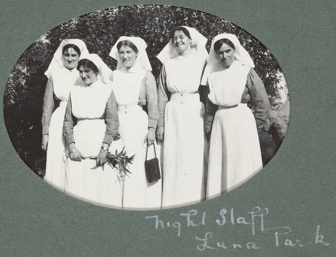 World War I, Group Portrait of Nurses, Egypt, 1914-1917