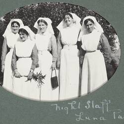 World War I, Group Portrait of Nurses, Egypt, 1914-1917