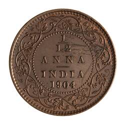 Proof Coin - 1/12 Anna, India, 1904