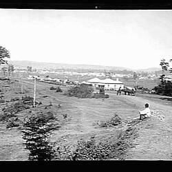 Glass Negative - Town, by A.J. Campbell, Lismore, New South Wales, circa 1890