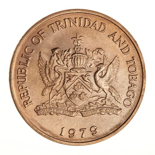 Coin - 5 Cents, Trinidad & Tobago, 1979