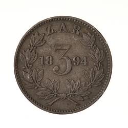 Coin - 3 Pence, South Africa, 1894