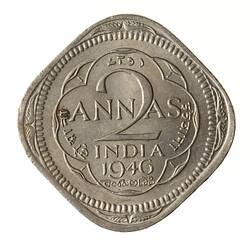 Coin - 2 Annas, India, 1946