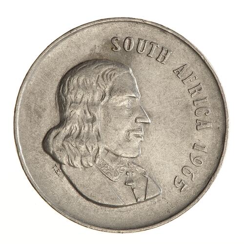 Coin - 20 Cents, South Africa, 1965