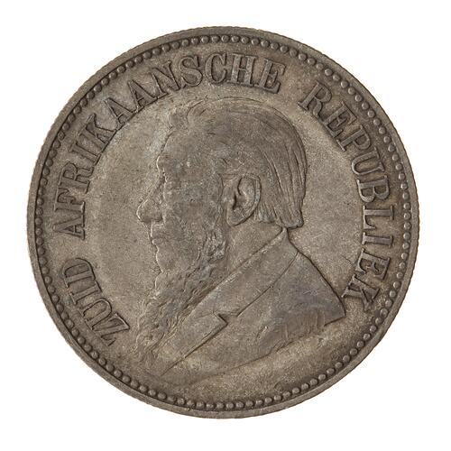 Coin - 2 & 1/2 Shillings, South Africa, 1896