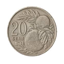 Coin - 20 Sene, Samoa, 1974