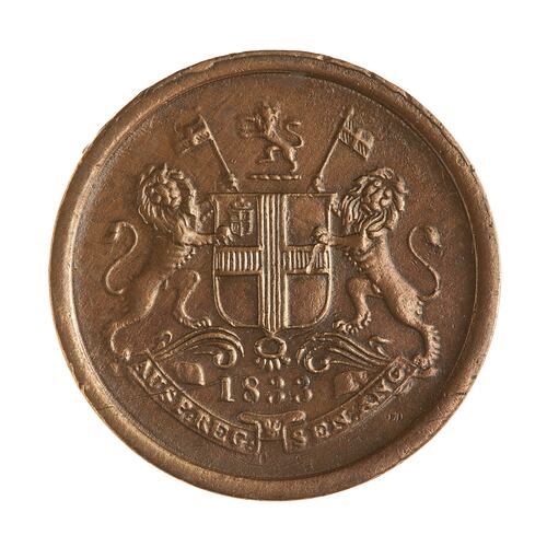 Coin - 1 Pie, Bombay Presidency, India, 1833